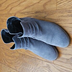 Cole Haan Alayna Suede Slouch Mid-Heel Booties